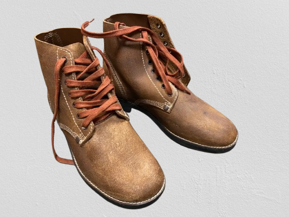 WWII US ARMY "ROUGHOUTS" COMBAT FIELD SERVICE SHOES