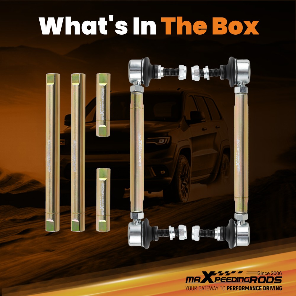 Front Left Right Adjustable Sway Bar End Links For BMW E46 + M3