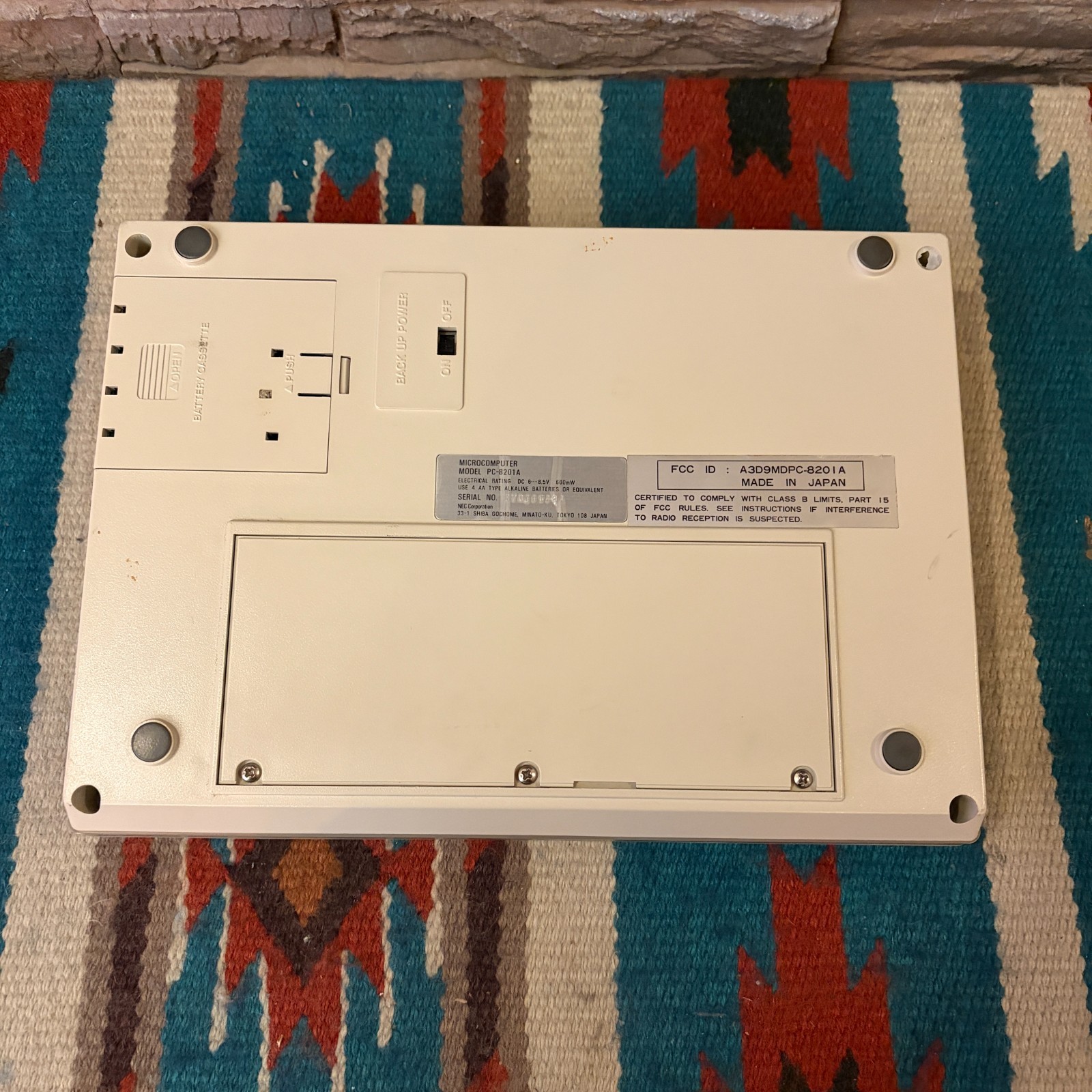 NEC PC-8201A Vintage 1983 Portable Mini Computer w/ Original Bag, For Restore!