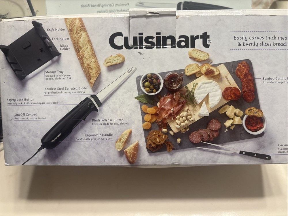 Cuisinart CEK-41 Electric Knife Set - Black/Silver