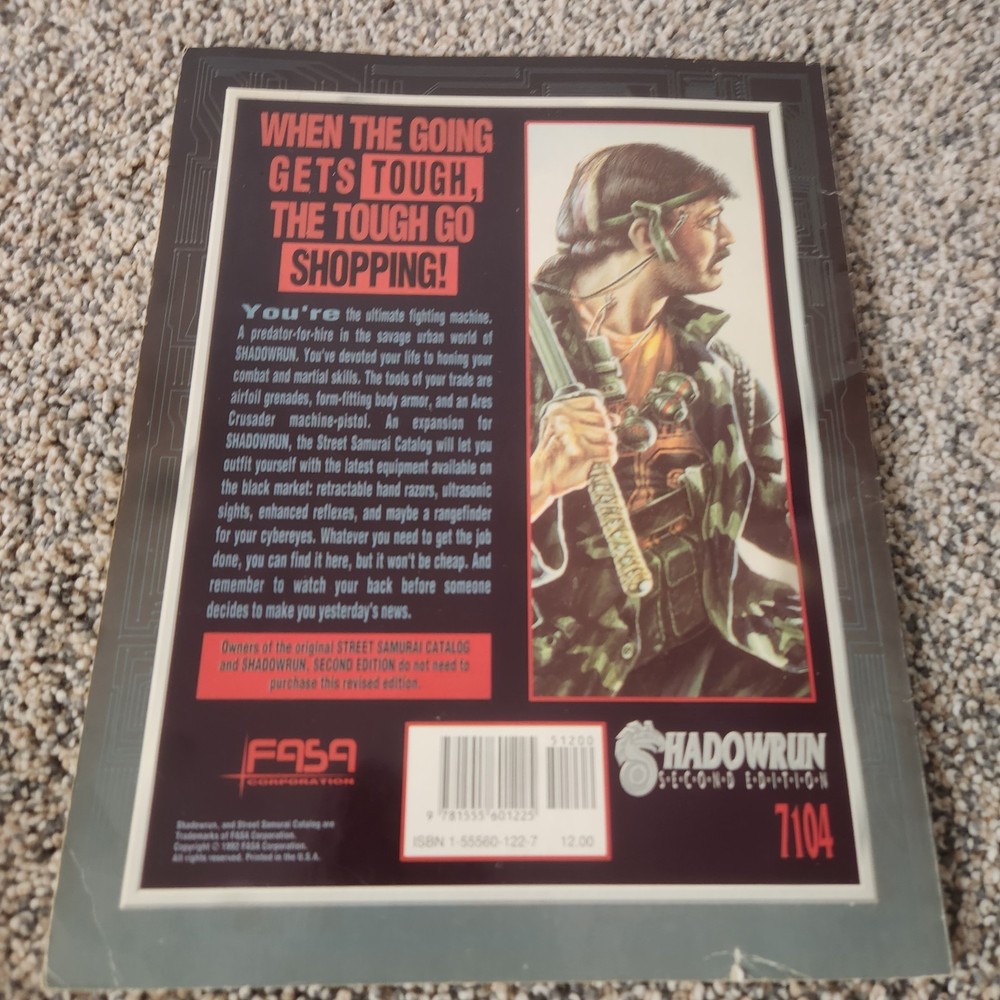 FASA Shadowrun Street Samurai Catalog