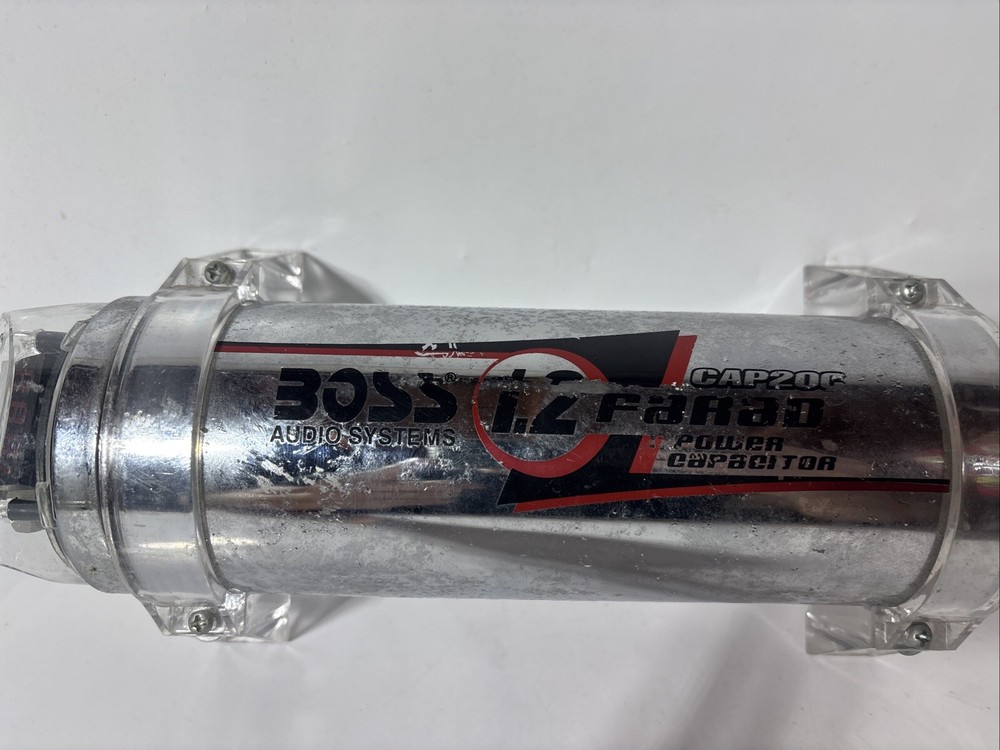 BOSS 1.2 POWER CAPACITOR W/ DIGITAL DISPLAY FARAD VINTAGE Untested