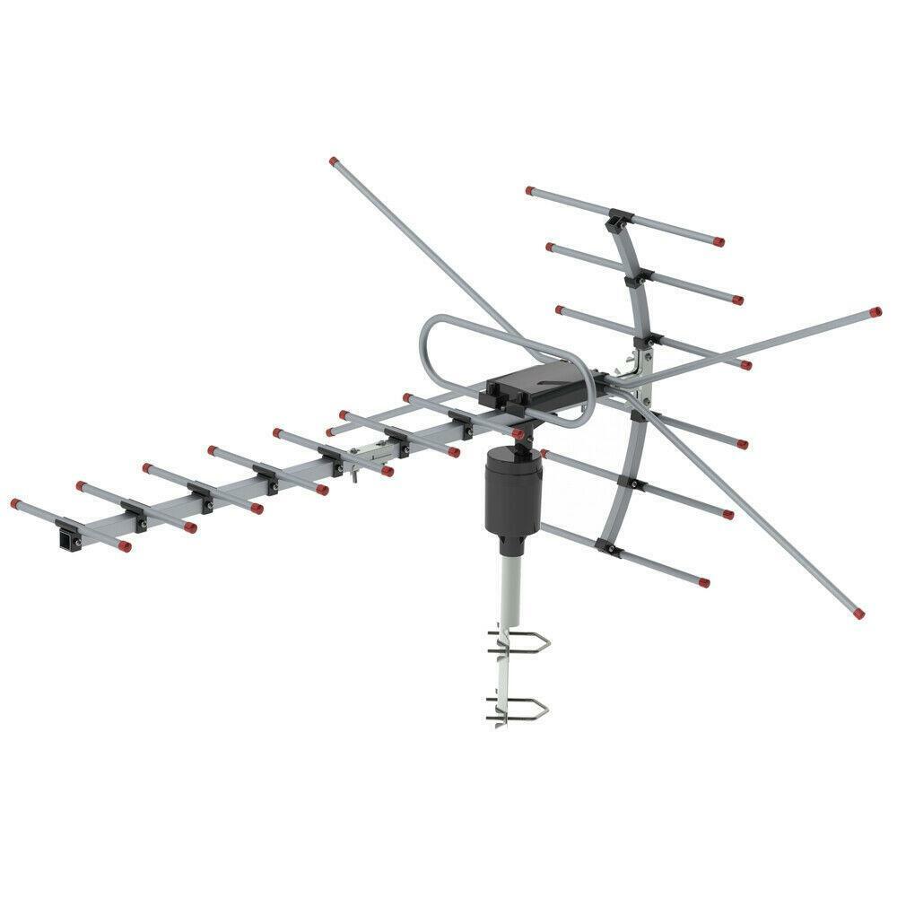 990 Miles HD 1080P Outdoor Amplified HDTV Digital TV Antenna Long Range VHF UHF