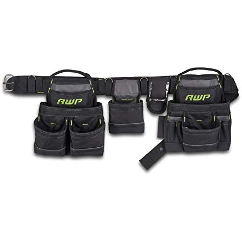 AWP General Construction Carpenter Tool Rig | Padded Adjustable Tool Belt |
