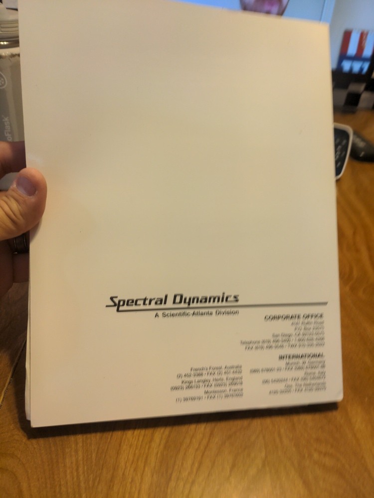 Vibration Handbook 1990 Spectral Dynamics Monitors Transducers Instruments More.