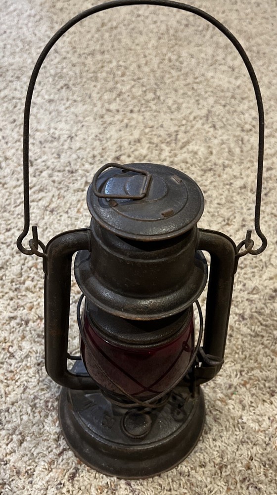 Embury lantern, # 150 Little Supreme red globe