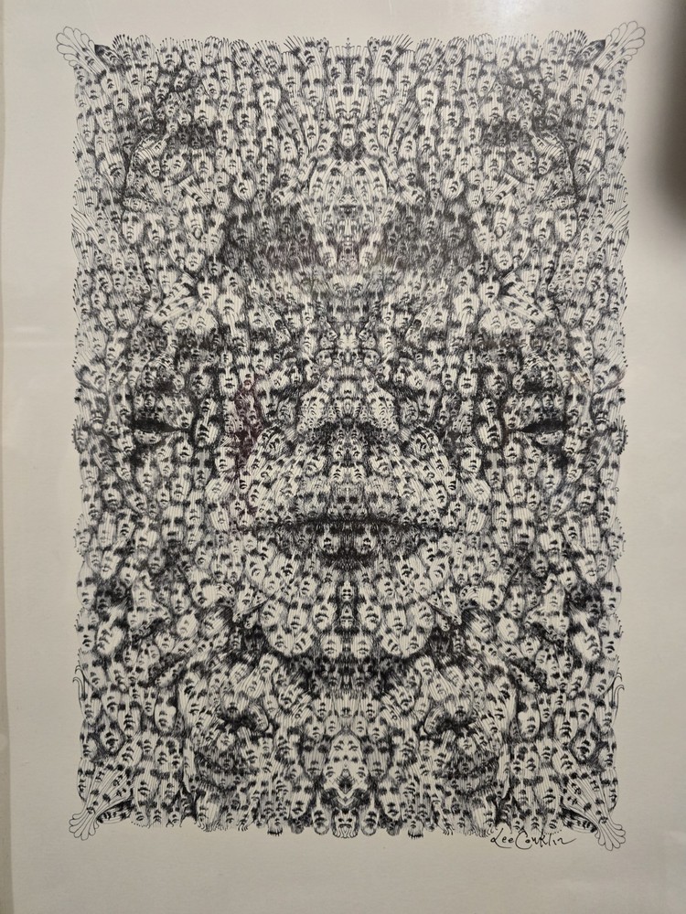 LEE CONKLIN “FACES” – Signed/Numbered Serigraph Print – Limit 50 – Psychedelic F