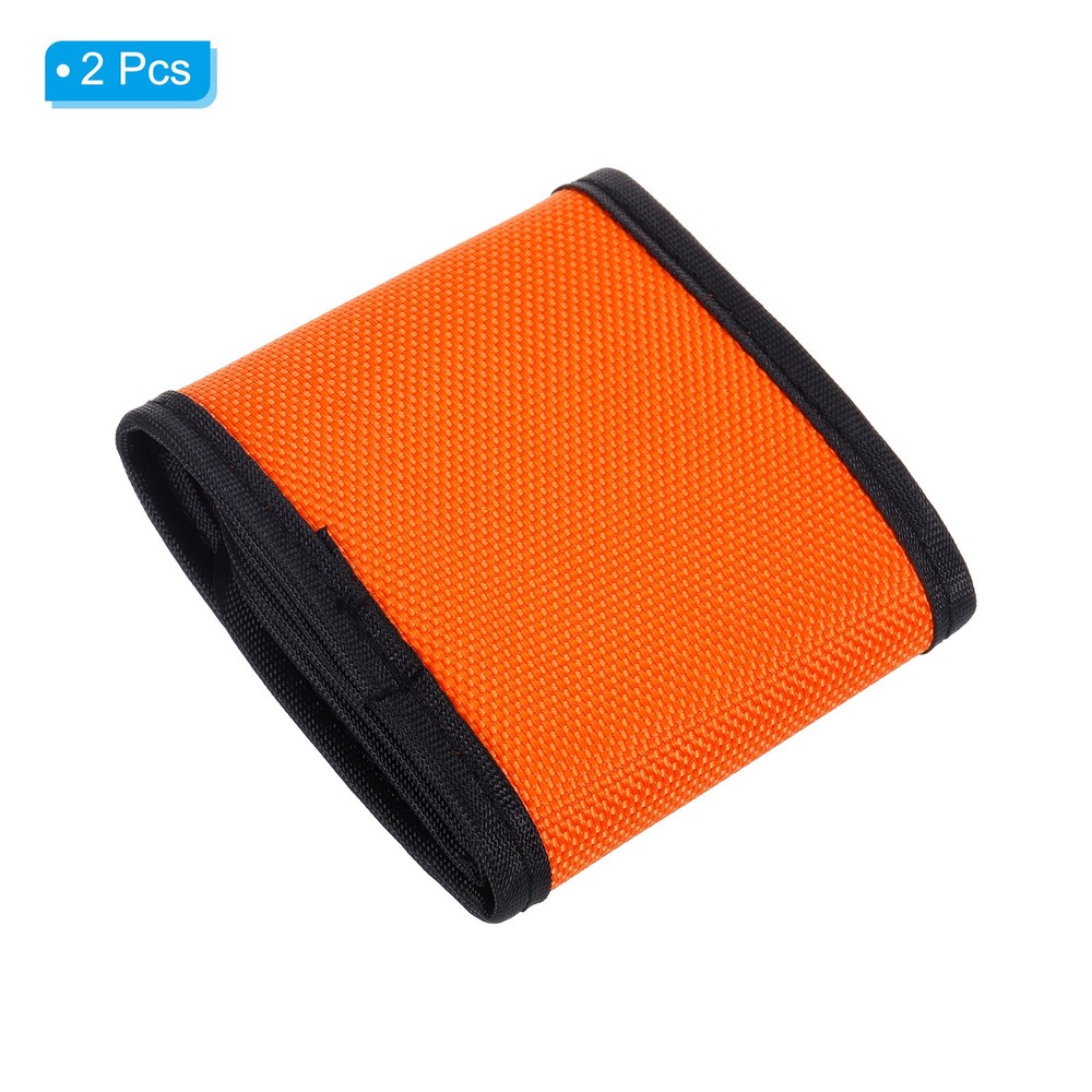 2Pcs 58mm Camera Filter Case 4 Pocket Camera Filter Case Pouch Orange