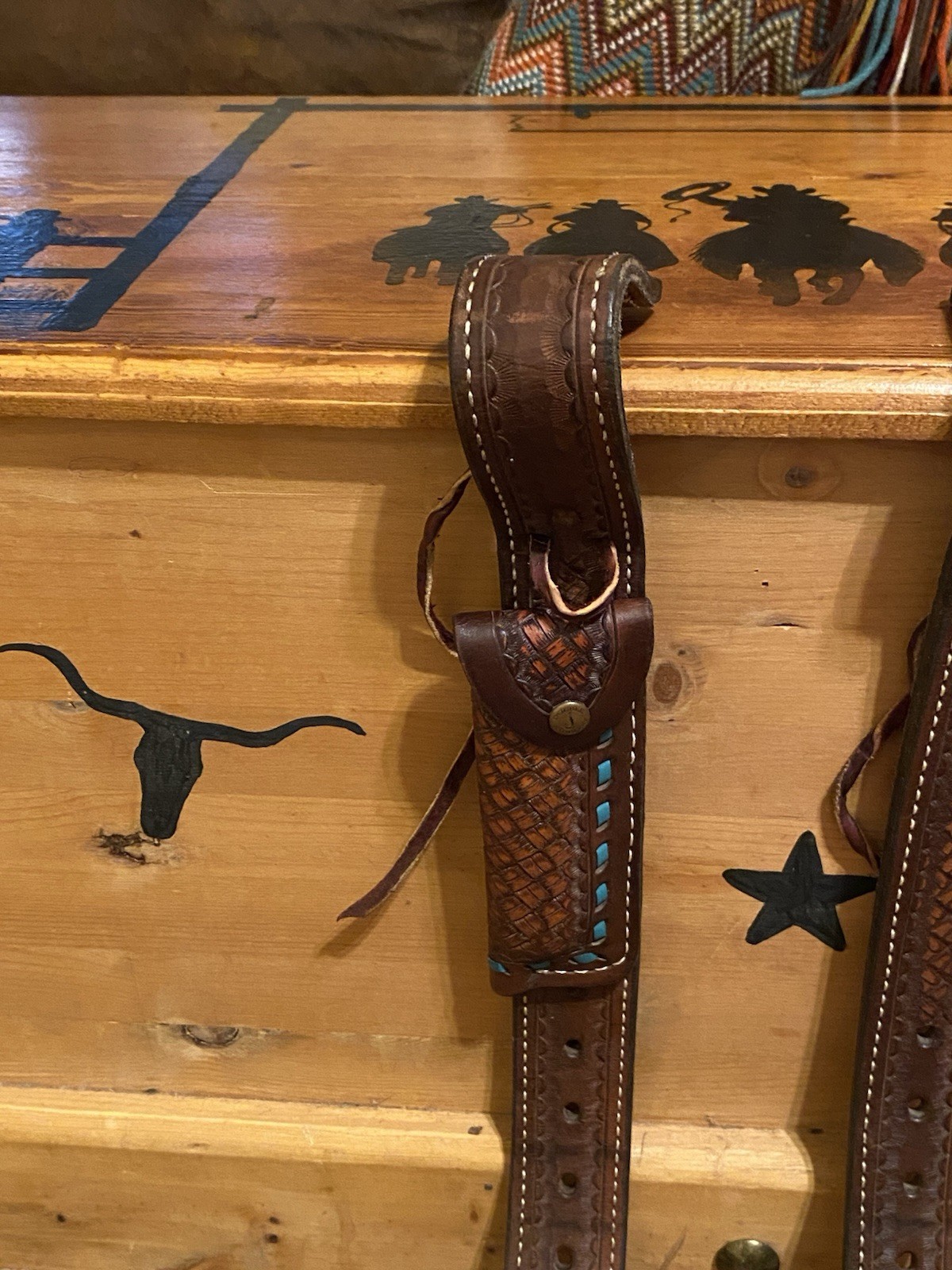 Double J Saddlery Western Saddle Back Billets + Flank Cinch BuckstitchHolder USA