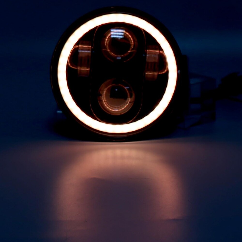 4pcs 5.75 inch 5-3/4 RGB LED Headlight For Cadillac DeVille Eldorado 1962-74