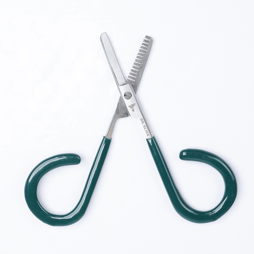 Dr Slick Open Loop Thinning Scissors 4" - Green - FREE SHIPPING