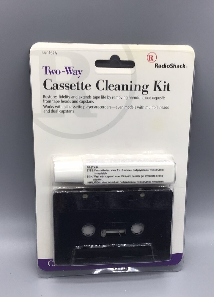 Radio Shack Two Way Cassette Deck Cleaning Kit NIP