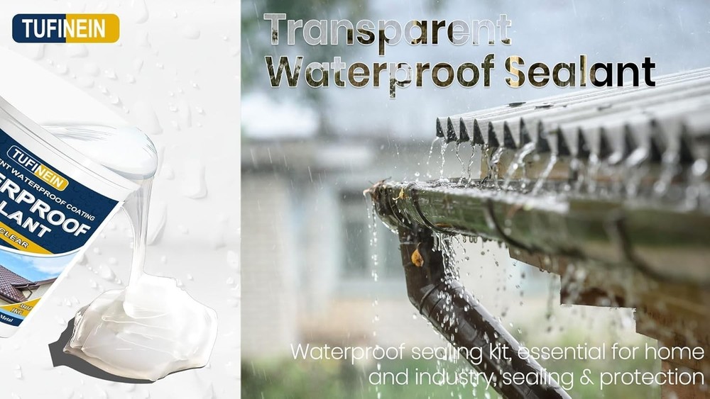 Durable Invisible Waterproof Sealant 35oz - For All Surfaces & Structures