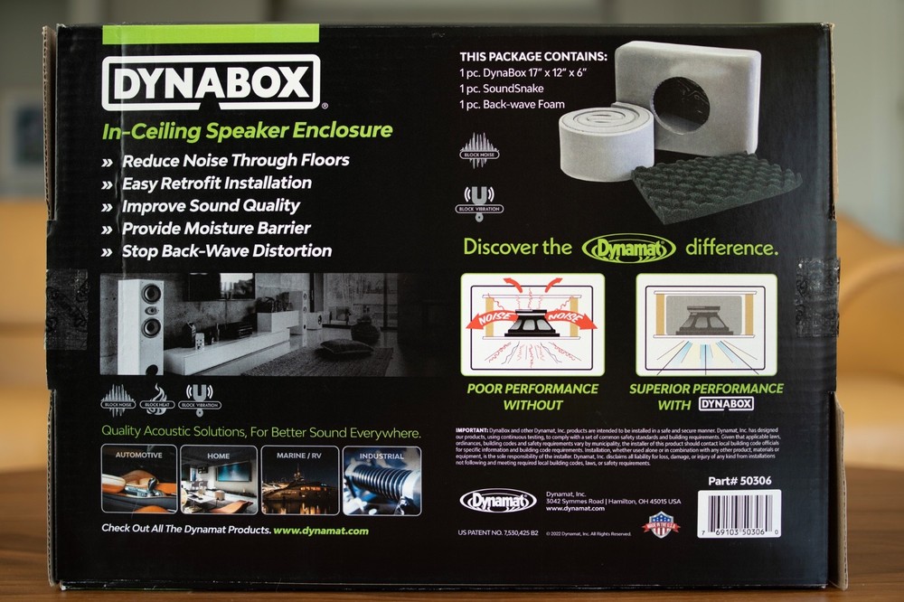 Dynamat Dynabox In-Ceiling Speaker Enclosures