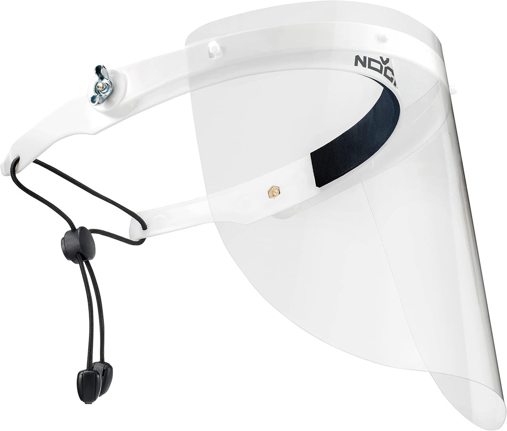 Protective Face Shield Mask with Adjustable Headband and 2 Reusable Plastic Viso