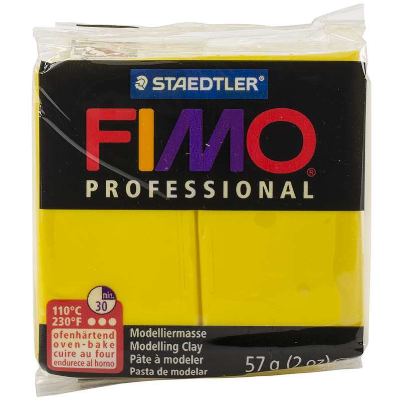 Fimo Professional Soft Polymer Clay 2oz Yellow