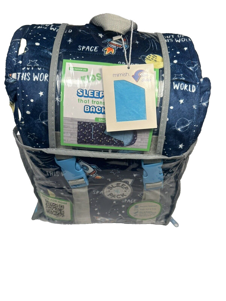 sleep n pack sleeping bag & back pack kids space