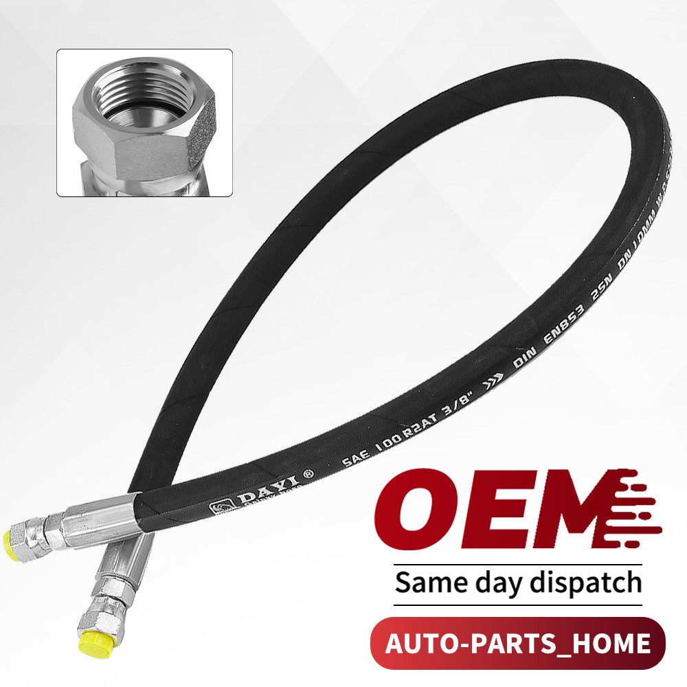 3/8" Hydraulic Hose Assembly #6 FEMALE JIC 37°- (9/16-18) 7685 psi -Straight