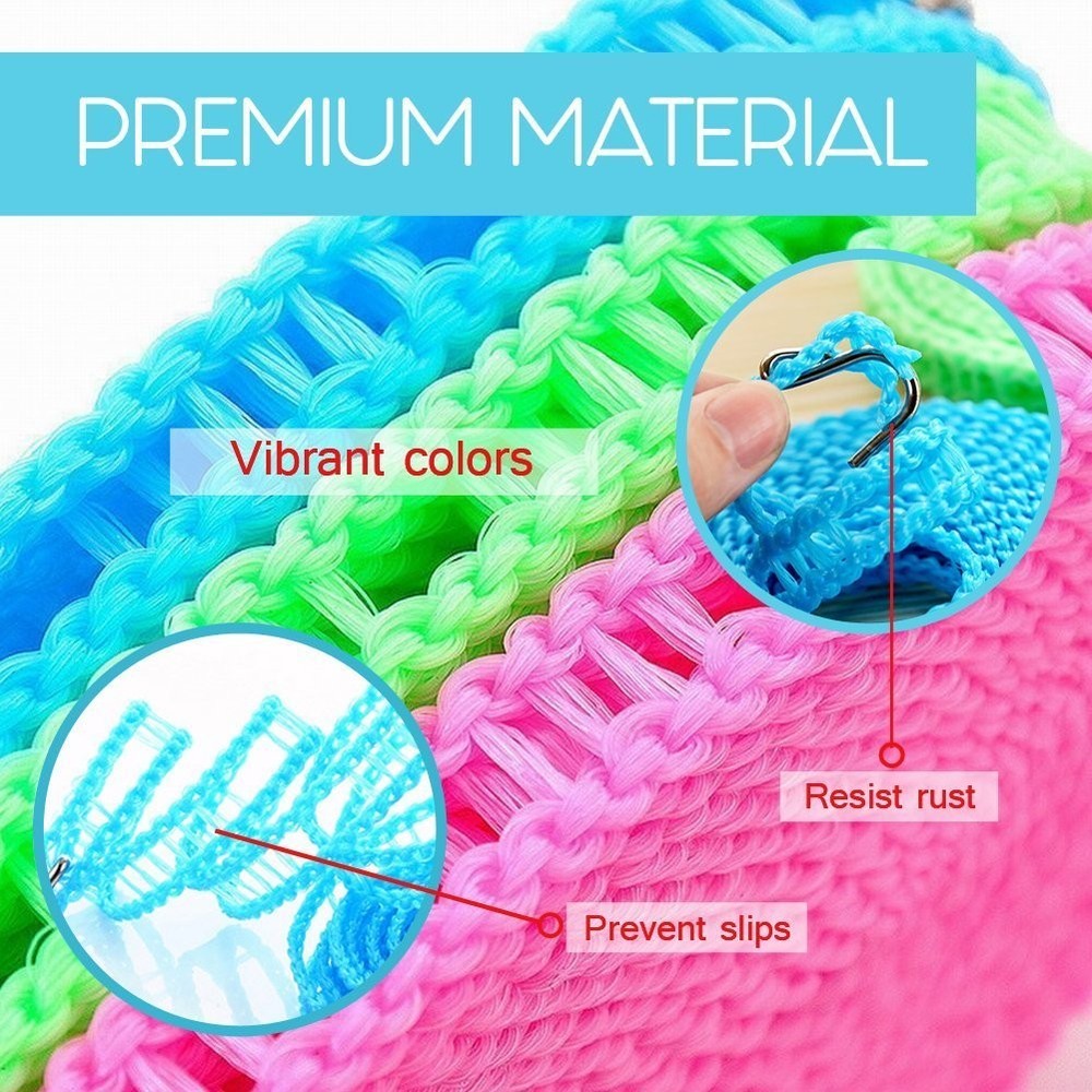2 Pack Nylon Clothesline Windproof Clothes Drying Rope Medium, Random Color