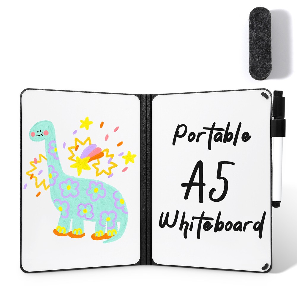 A5 Whiteboard Portable Notebook Writing Board Eraser Lightweight Reusable Gift