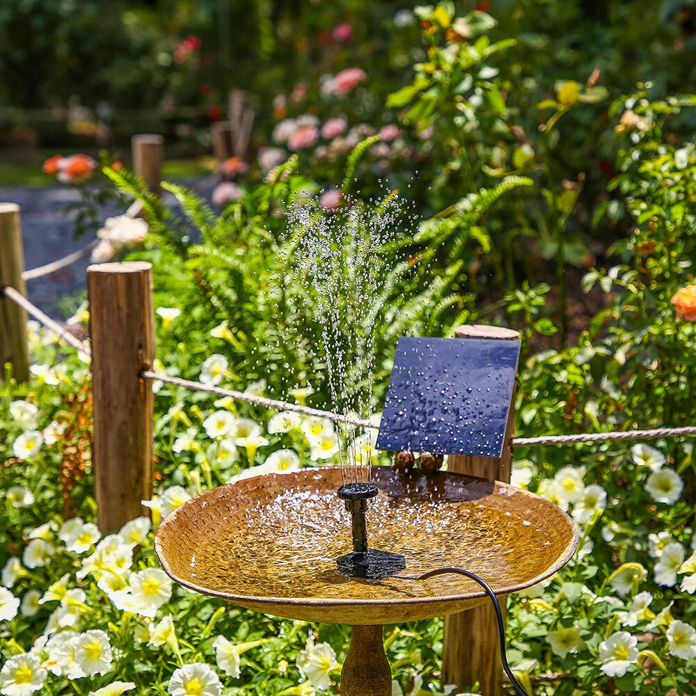 Solar Power Fountain Floating Water Pump for Bird Bath Pond