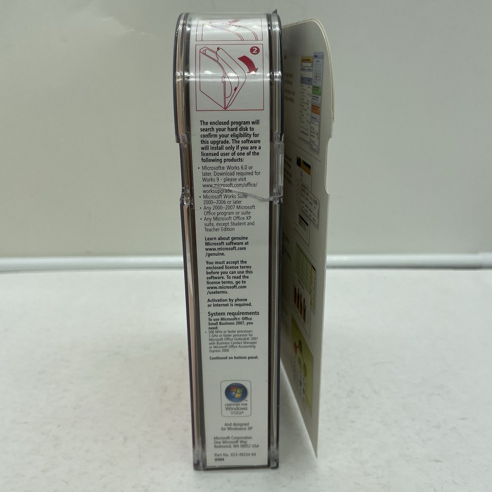 Microsoft Office Small Business 2007 Upgrade in Original Case includes Key Code