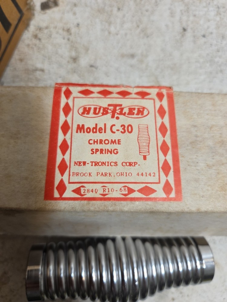 Hustler C-30 Chrome Spring NOS With Box