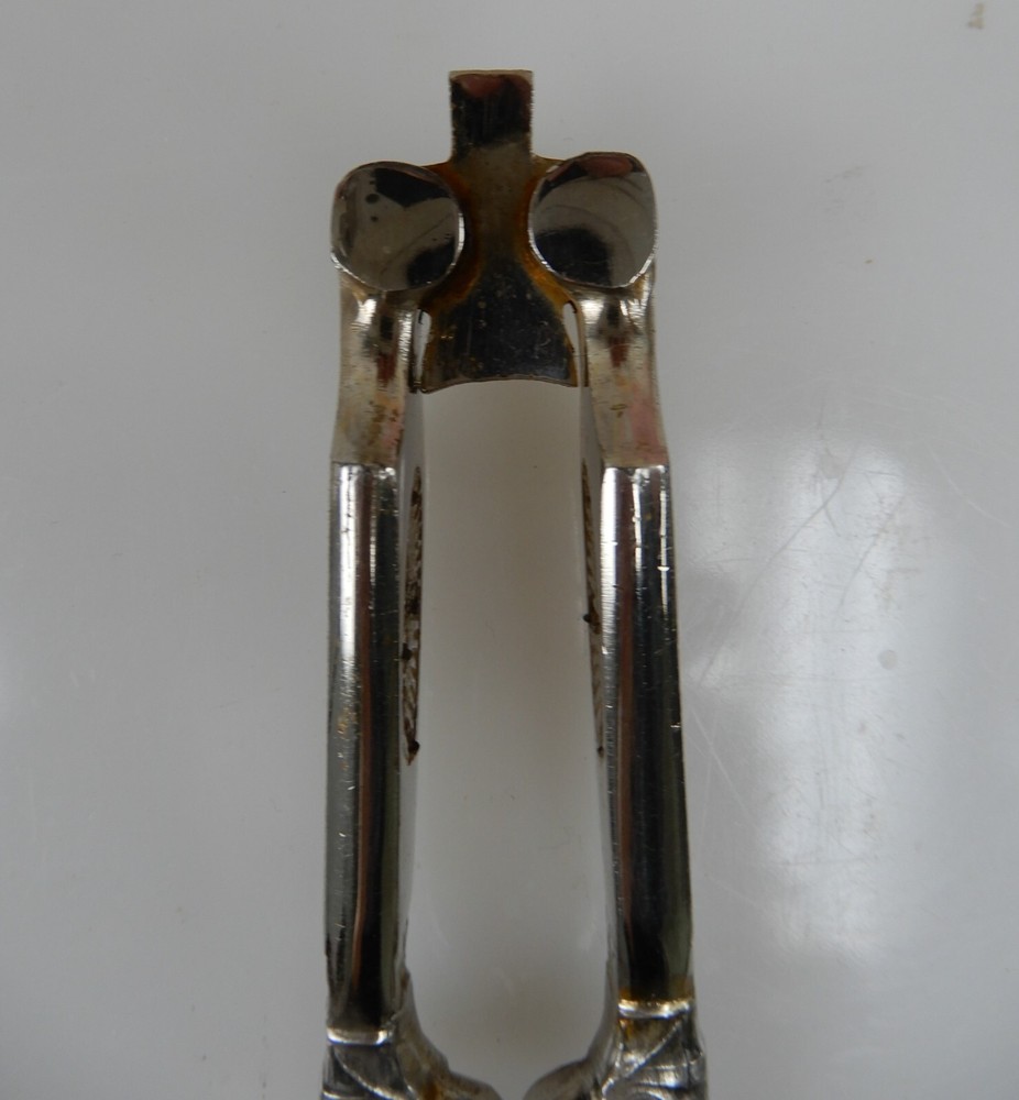 Stoeker Germany Nut Cracker Eagle Handles 1920 Chromed Steel Old kitchen Tool