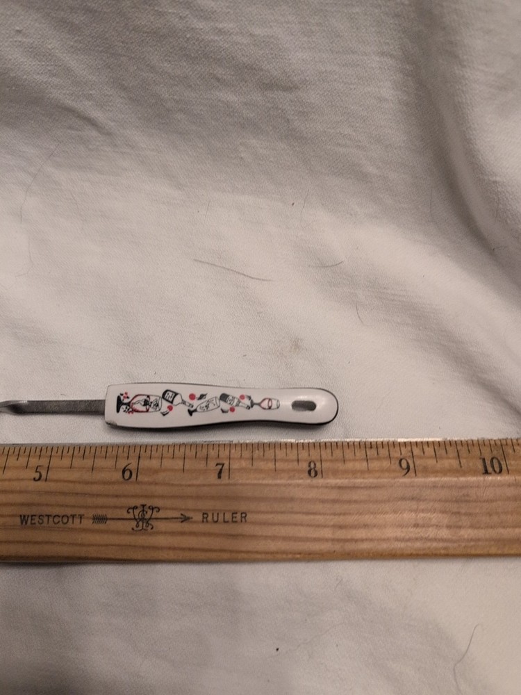 MCM Barware fork pick And Knife Cocktail Print handle