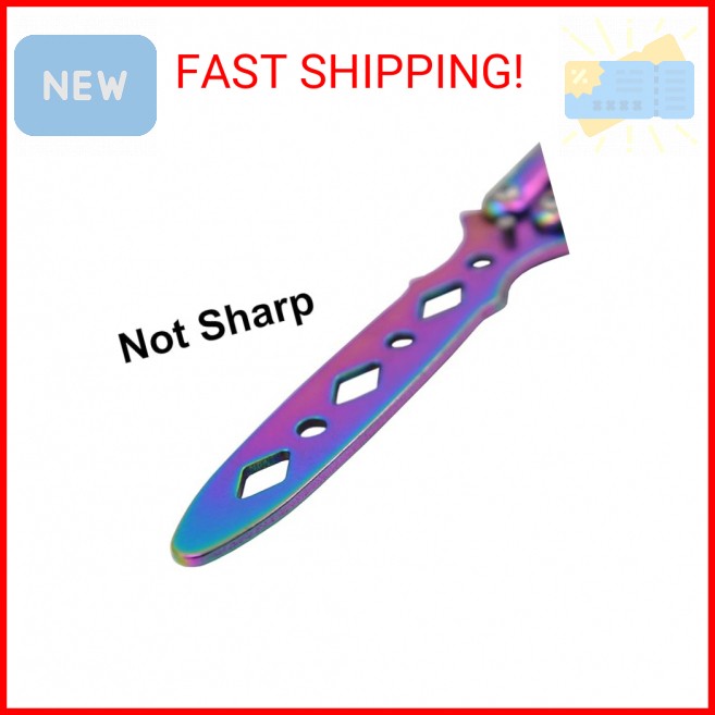 TOPCOM Butterfly Trainer, Unsharp-Blade Practice Training Tool Stainless Steel