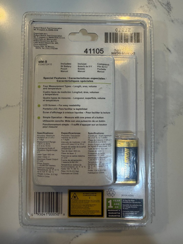 Measure Master MM-S Multi-Function Ultrasonic Distance Estimator