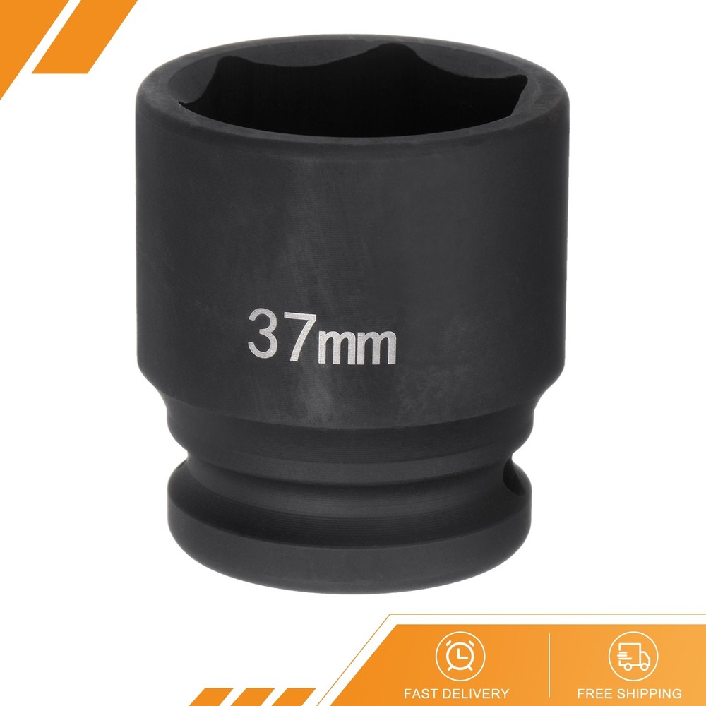6 Point Impact Socket 3/4" Drive 37mm Metric 40Cr Impact Socket