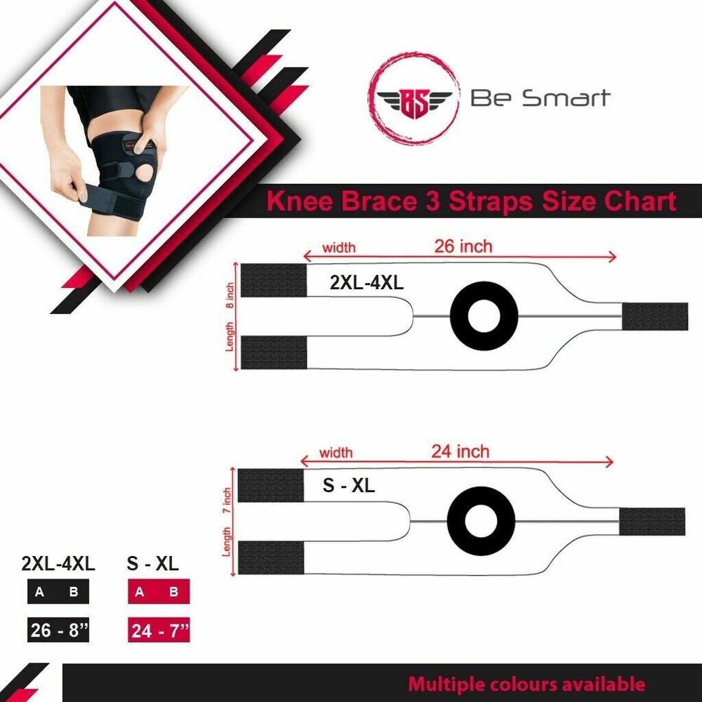 Be Smart Knee Brace Open Patella Support Adjustable Elastic Kneecap Protector