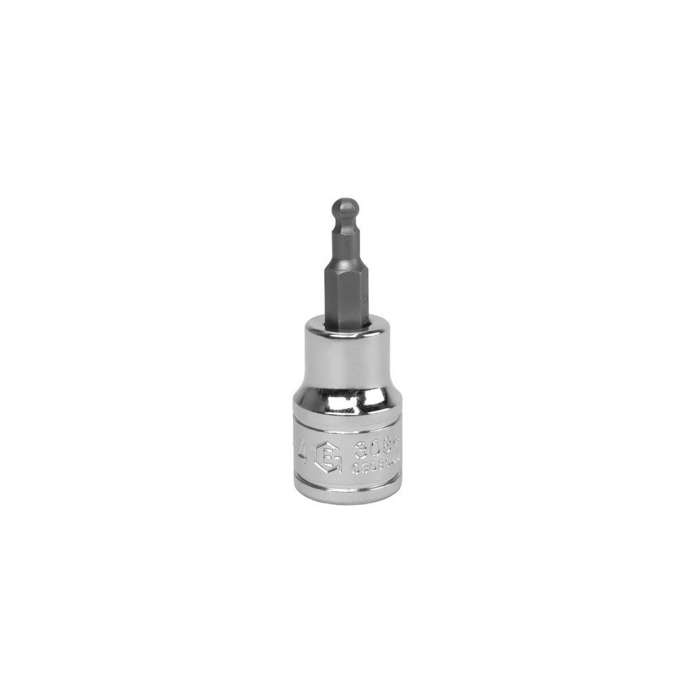 Genius Tools 3/8" Dr. 4mm Wobble Hex Bit Socket, 50mmL - 308+4134