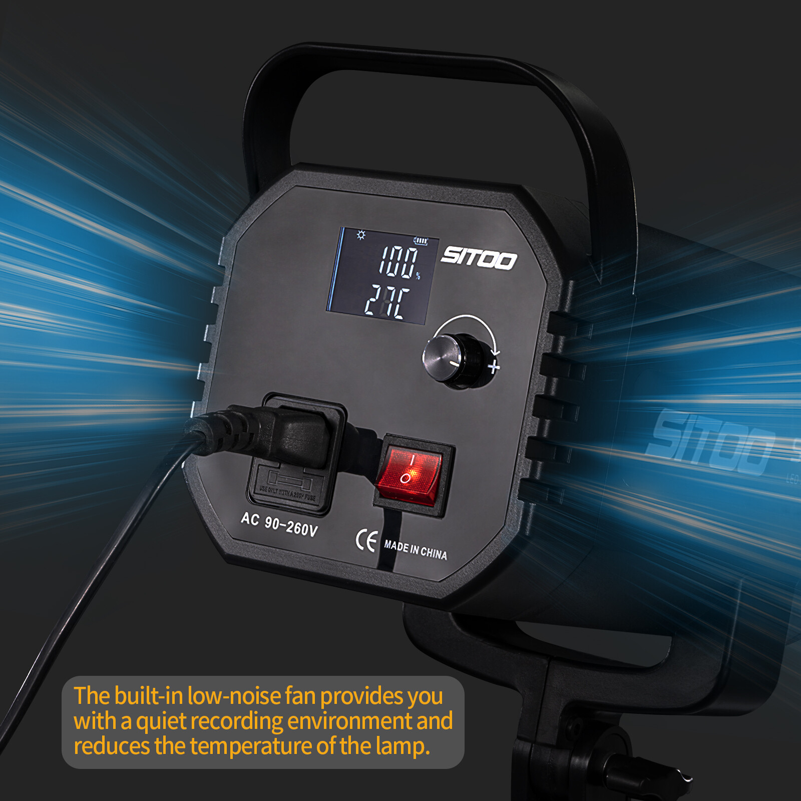 SITOO 250W LED Photography Video Softbox Lighting Spotlight Studio Bowens Mount