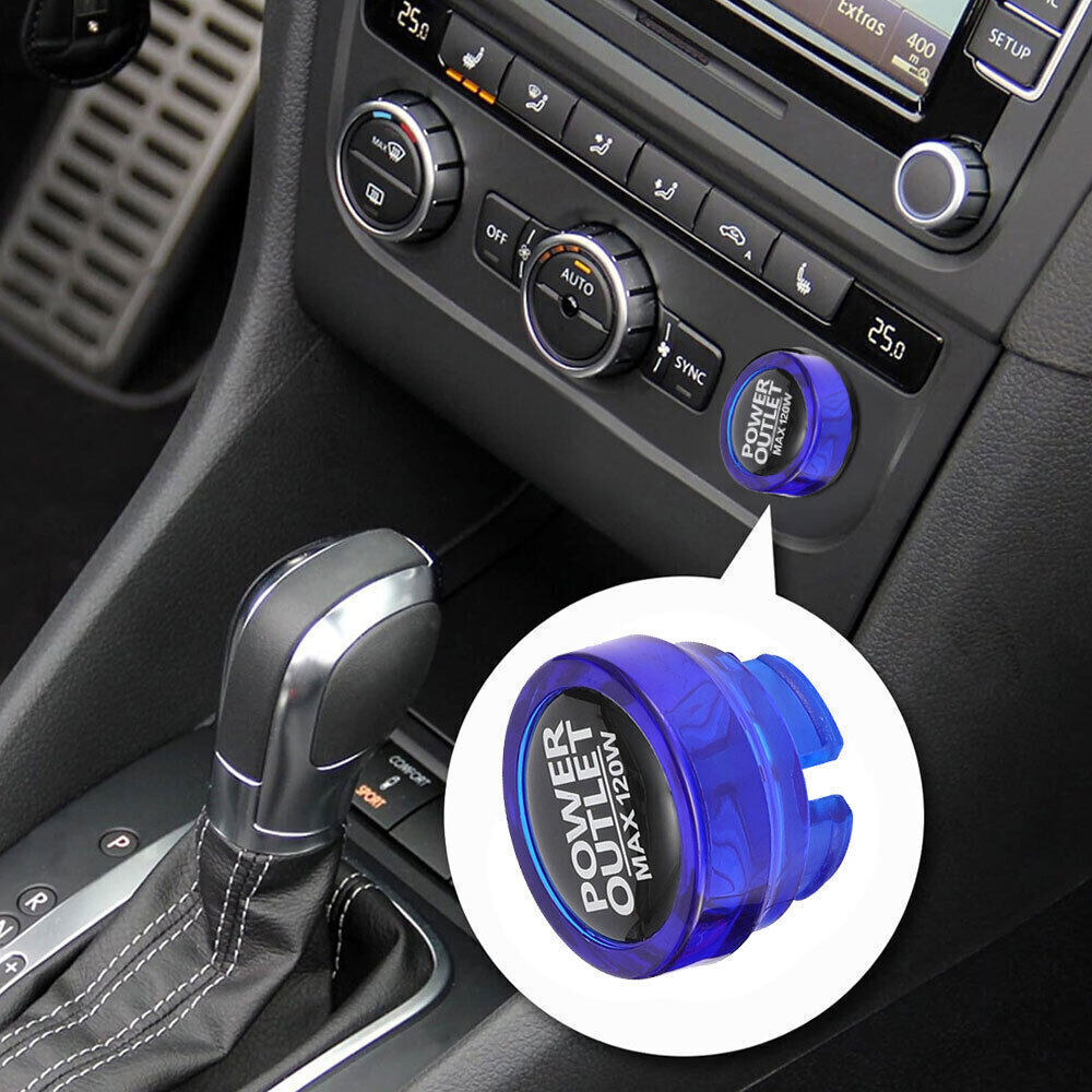 Car Interior Cigarette Lighter Cover Power Outlet Button Socket Plug Cap Cover