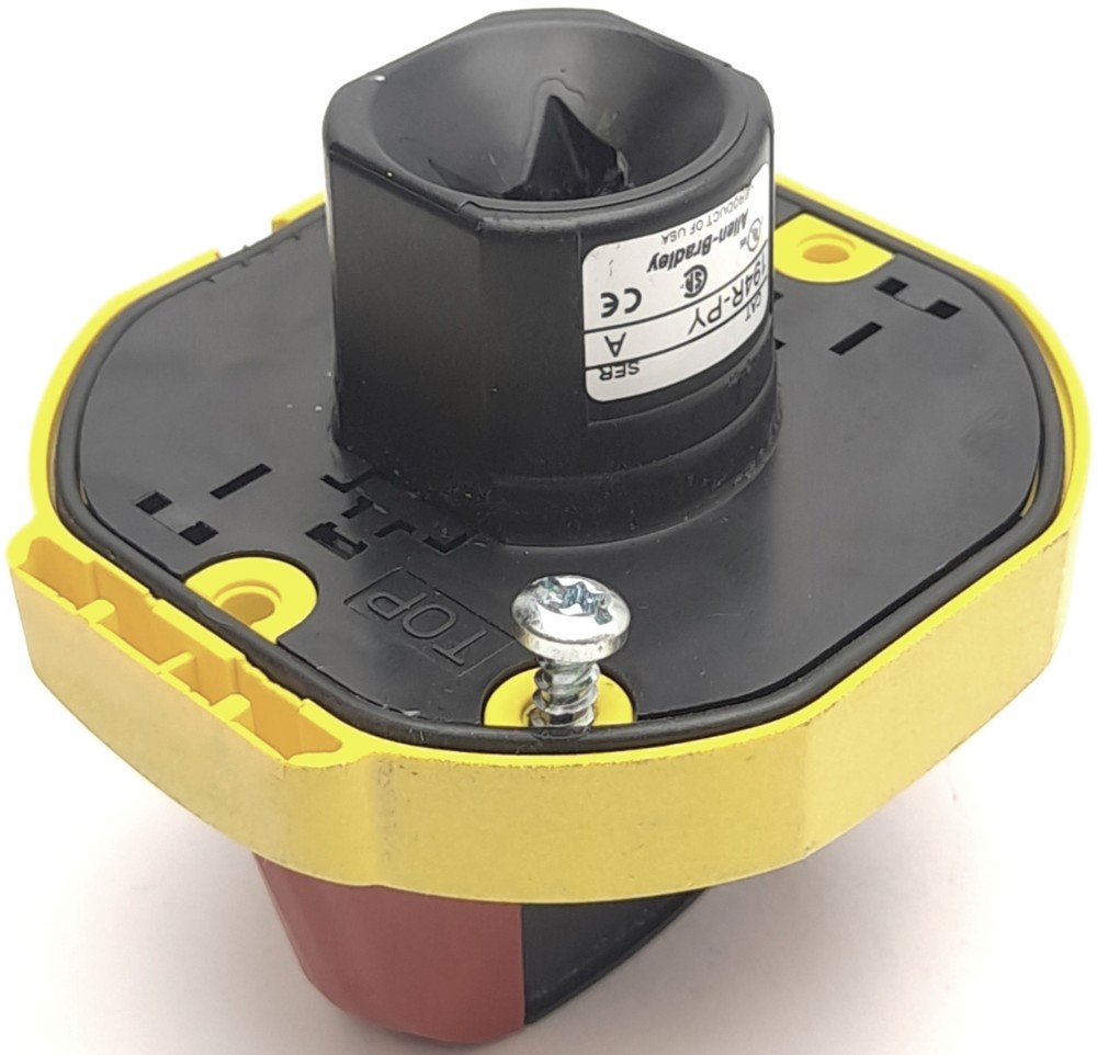 Allen Bradley 194R-PY Disconnect Switch Rotary Operating Handle, Red/Yellow