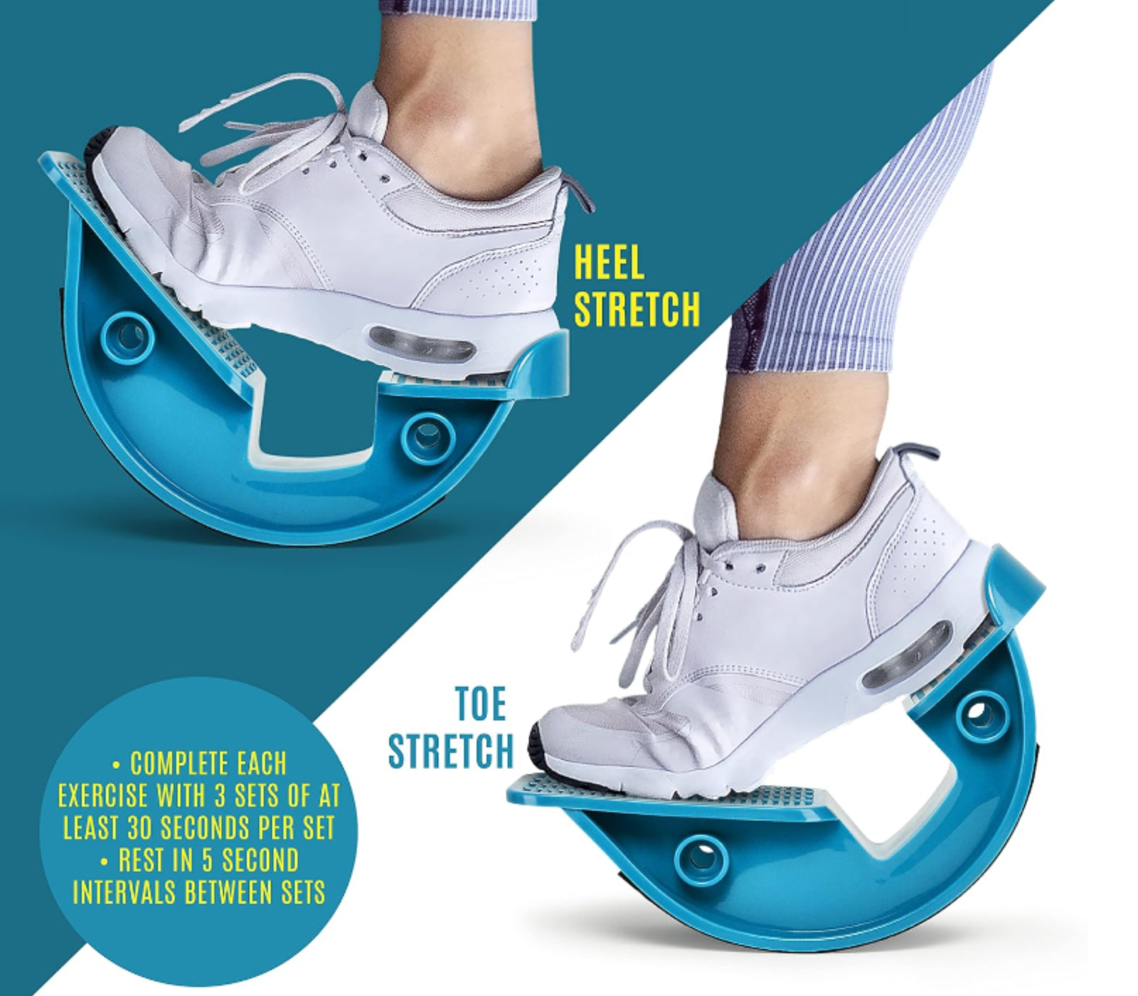 Foot Rocker Calf Stretcher for Plantar Fasciitis & Achilles Tendonitis Relief