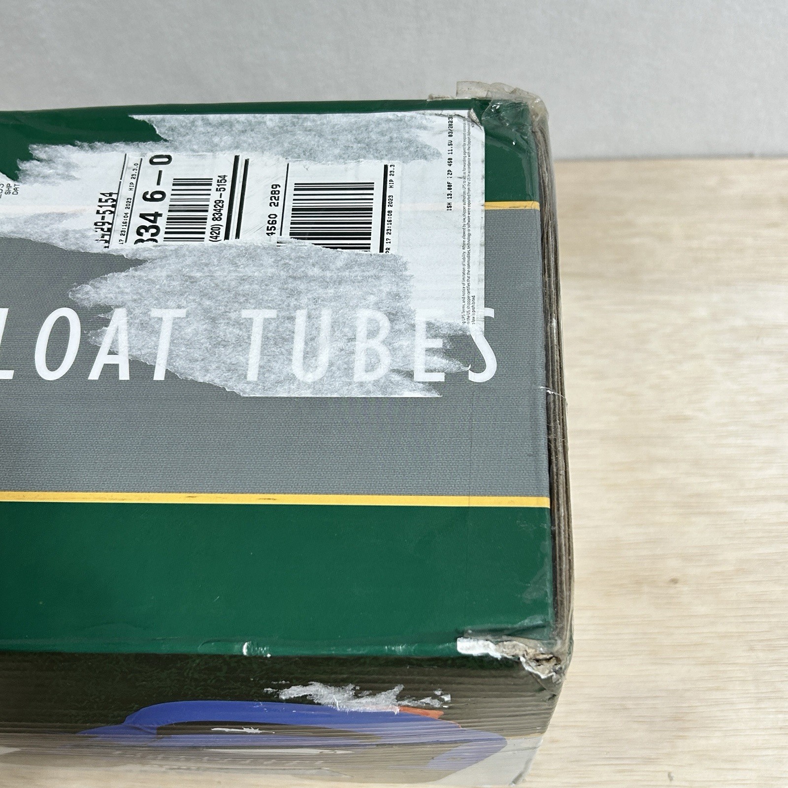 CADDIS ORIGINAL U SHAPE FLOAT TUBE BLUE 16 INCH. SEALED BOX FISHING