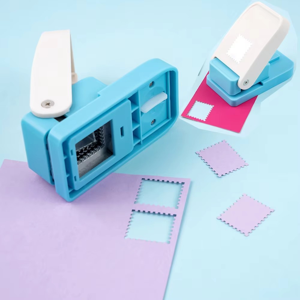 0.8inch Rectangle Postage Stamp Punch Stamp Shape Embossing Machine DIY Crafting