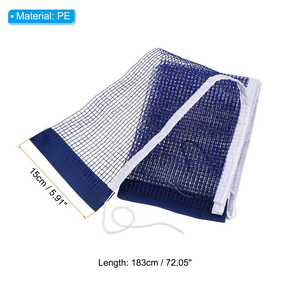 Table Tennis Net Replacement Ping Pong Net String Tension Equipment PE, Blue