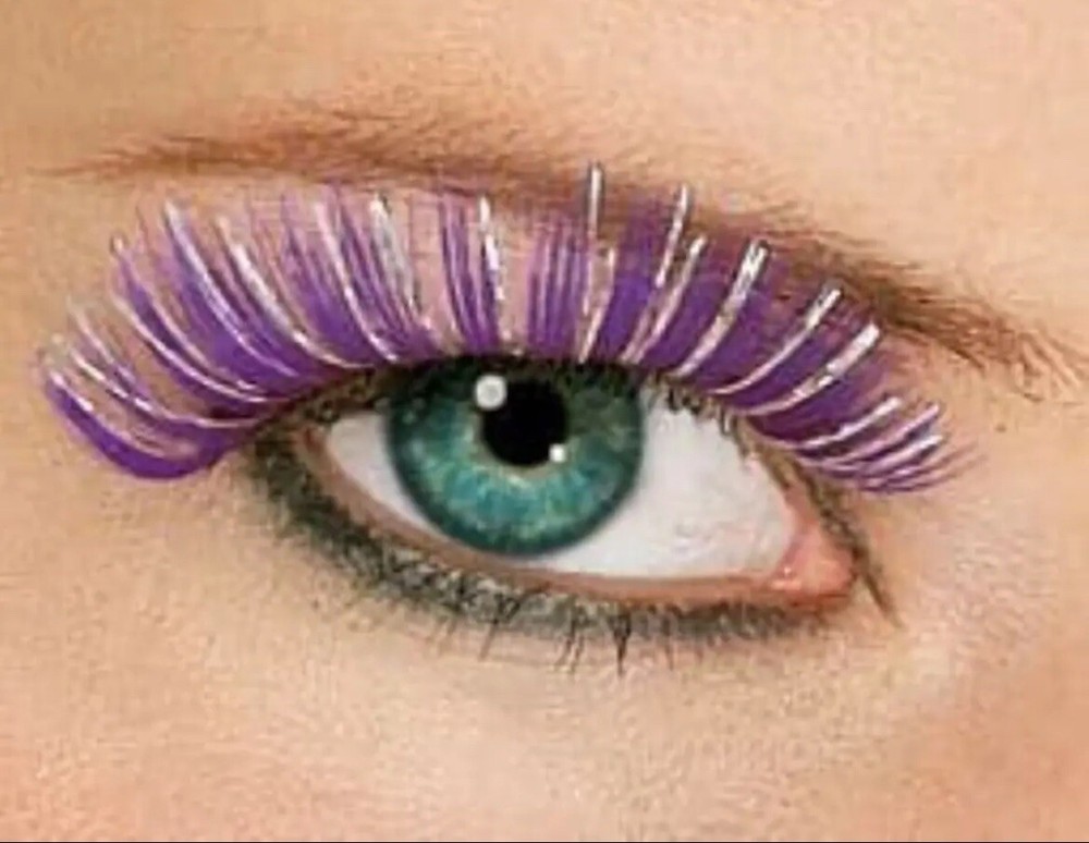 Purple Hologram Eyelashes