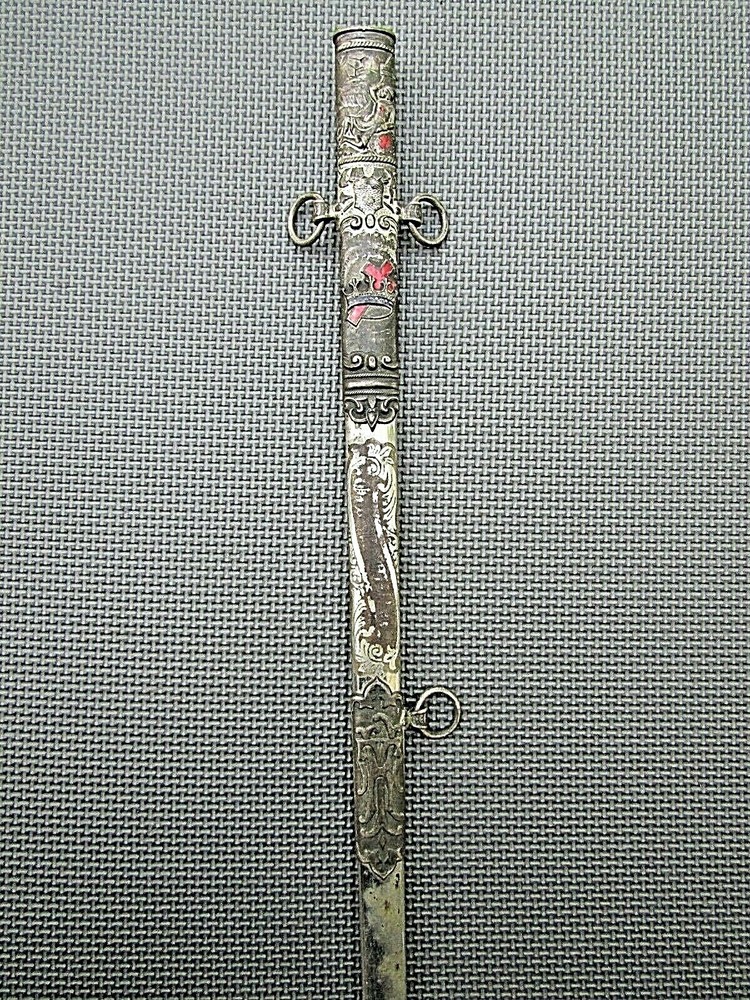 Antique Knights Templar Scabbard in case.
