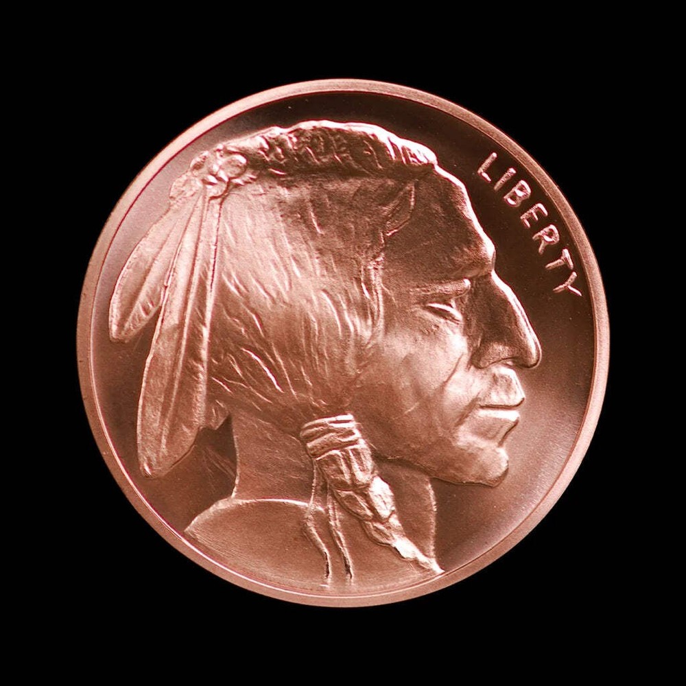 1 oz Copper Round Buffalo (BU)
