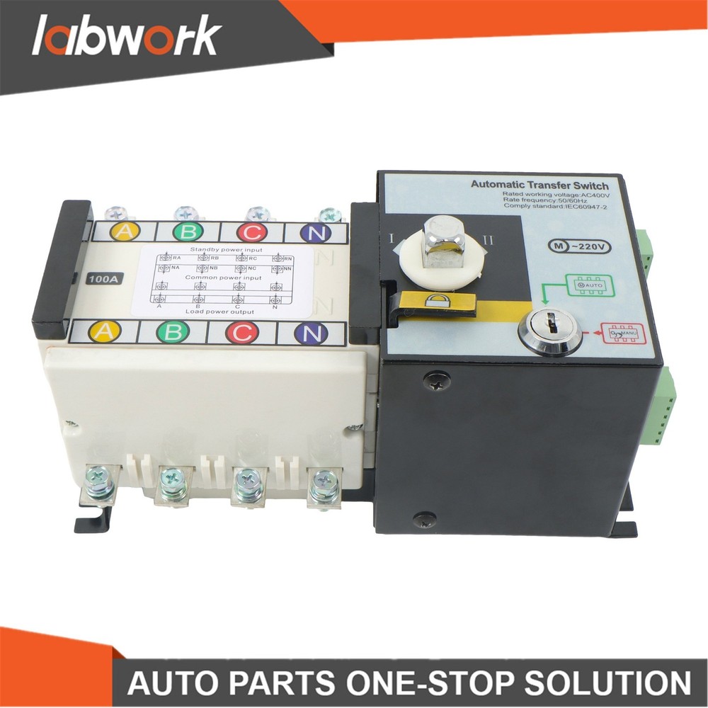 Labwork 100A 4P ATS Generator Automatic Transfer Switch Changeover Switch