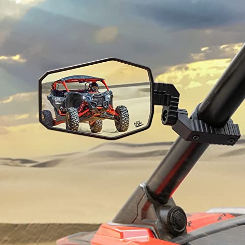 UTV Side Mirrors, UTV Mirrors for 1.65-2 inch Roll bar Compatible with