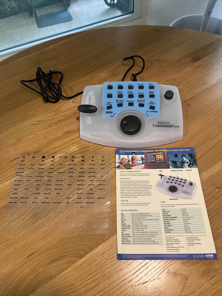 Videonics Focus Command Post CP-1 Media Controller w/ USB Connector Cable