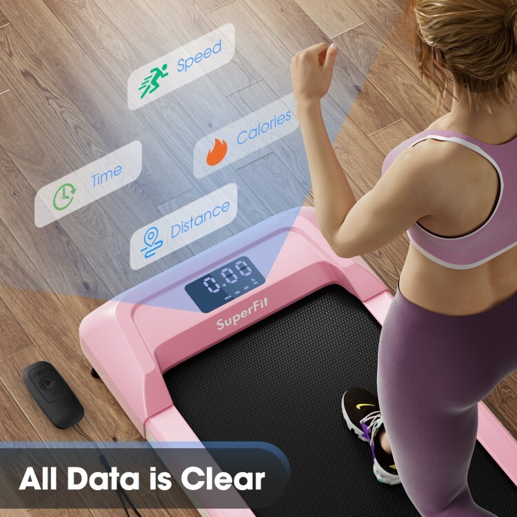 2.25 HP Home Treadmill Under Desk Walking Pad Running Machine w/Remote Control