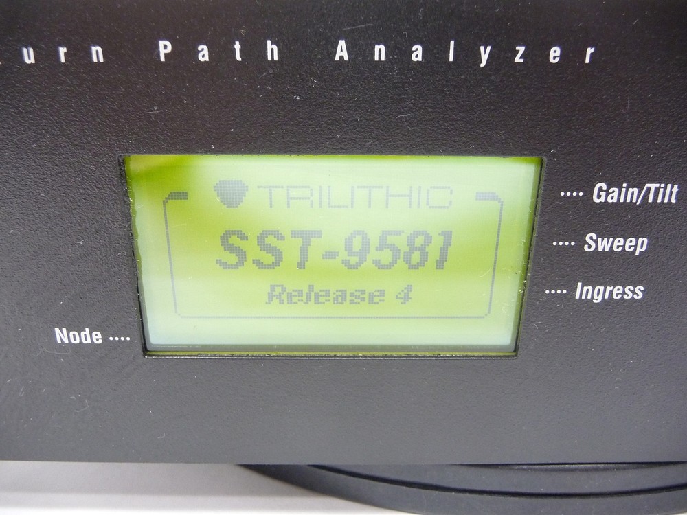 TRILITHIC 9581SST 9581 SST 16-INPUT DSP RETURN PATH ANALYZER R4 W/ TRAFFIC OPT