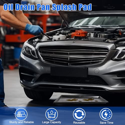 Extra Large Oil Drip Pan, 35.4 x 24 x 1.in Oil Change Drain Pan, 6 Pack 6